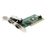 2 Port PCI RS232 Serial Adapter Card with 16550 UART - serial adapter - 2 ports