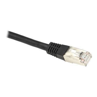 Black Box EVNSL0272BK 0007 Network cable RJ 45 M to RJ 45 M 7 ft screened shielded twisted pair SSTP CAT 6 stranded solid black
