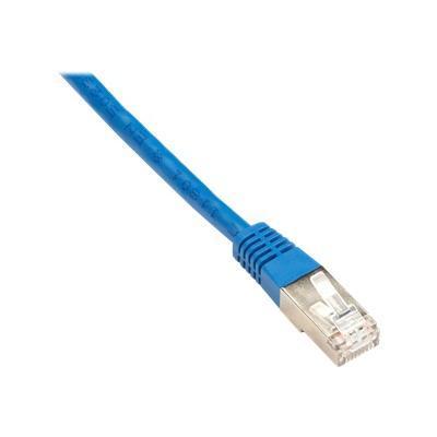 Black Box EVNSL0272BL 0001 Network cable RJ 45 M to RJ 45 M 1 ft screened shielded twisted pair SSTP CAT 6 stranded solid blue