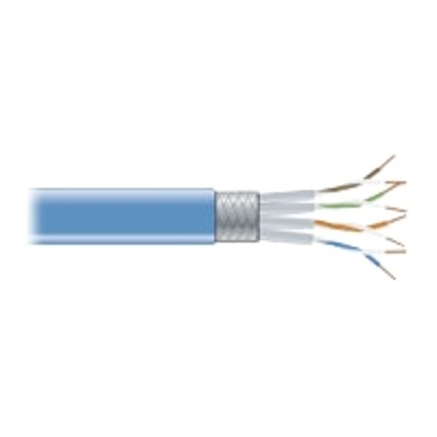 Black Box EVNSL0272BL 1000 CAT6 Bulk cable 1000 ft screened shielded twisted pair SSTP CAT 6 stranded blue