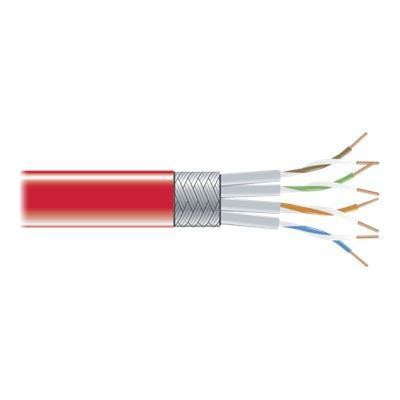 Black Box EVNSL0272RD 1000 CAT6 Bulk cable 1000 ft screened shielded twisted pair SSTP CAT 6 stranded red