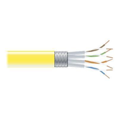 Black Box EVNSL0272YL 1000 CAT6 Bulk cable 1000 ft screened shielded twisted pair SSTP CAT 6 stranded yellow