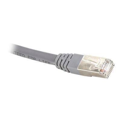 Black Box EVNSL0273GY 0007 Network cable RJ 45 M to RJ 45 M 7 ft FTP CAT 6 plenum molded solid gray