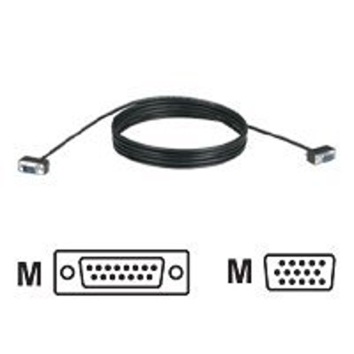 Black Box EVNPS08 0015 MM Ultra Thin VGA cable HD 15 M to DB 15 M 15 ft