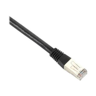 Black Box EVNSL0608MS 0001 Backbone Cable Patch cable RJ 45 M to RJ 45 M 1 ft FTP CAT 6 molded solid black