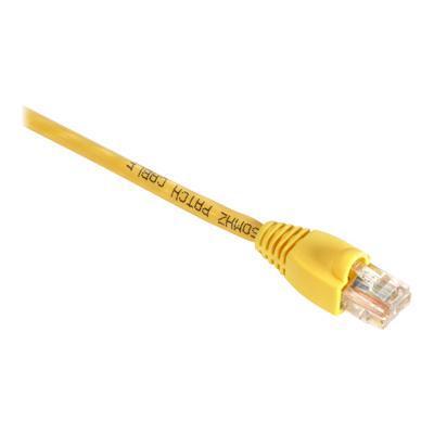 Black Box EVNSL644 0001 GigaTrue Patch cable RJ 45 M to RJ 45 M 1 ft CAT 6 stranded snagless booted yellow