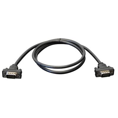 TrippLite P502 003 SM 3ft VGA Coax Monitor Cable Low Profile with RGB High Resolution HD15 M M 3 VGA cable HD 15 M to HD 15 M 3 ft molded black