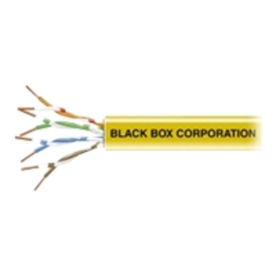 Black Box EYN0604A 1000 CAT6 Bulk cable 1000 ft UTP CAT 6 solid yellow