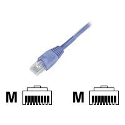Black Box EYN851M 0002 Backbone Cable Crossover cable RJ 45 M to RJ 45 M 2 ft UTP CAT 5e solid snagless blue