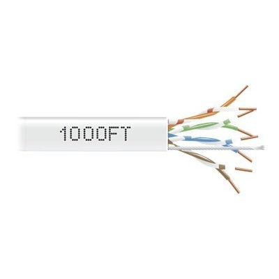 Black Box EYN853A PBC 1000 GigaBase Plus Bulk cable 1000 ft UTP CAT 5e solid white