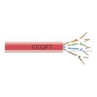 Black Box EYN849A PBC 1000 GigaBase Plus Bulk cable 1000 ft UTP CAT 5e solid red