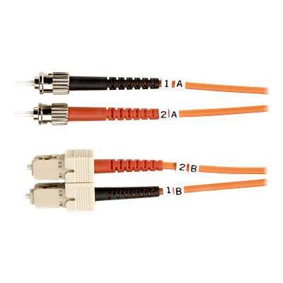 Black Box FO625 001M STSC Value Line Patch cable ST multi mode M to SC multi mode M 3.3 ft fiber optic 62.5 125 micron