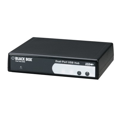 Black Box IC1020A Dual Port USB Hub Serial adapter USB RS 232 x 4