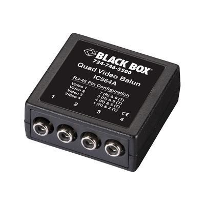 Quad Video Balun video extender