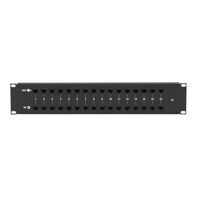 CAT6 Protected Feed-Through Panel - patch panel - 2U