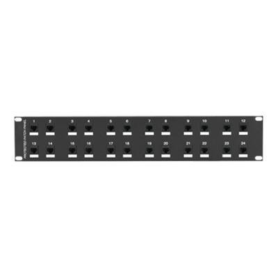 Black Box JSM114A CAT6 Protected Panel Patch panel 2U 24 ports