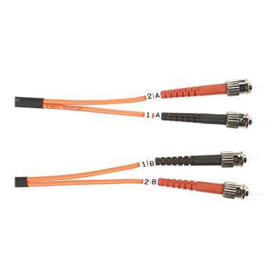 Black Box FO625 001M STST Value Line Patch cable ST multi mode M to ST multi mode M 3.3 ft fiber optic 62.5 125 micron