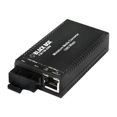 Black Box LGC017A R2 Miniature Media Converter Fiber media converter Gigabit Ethernet 1000Base LX 1000Base SSLX RJ 45 SC single mode up to 24.9 mil