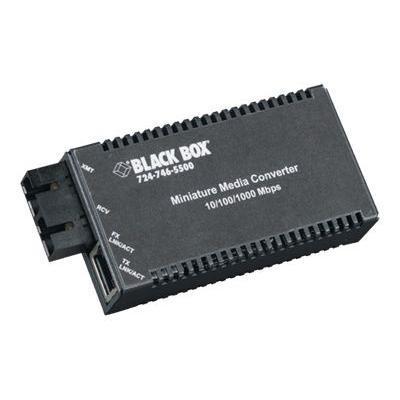 Black Box LGC120A R2 10 100 1000 Mbps Autosensing Miniature Media Converters Fiber media converter Ethernet Fast Ethernet Gigabit Ethernet 10Base T 1