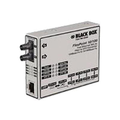 Black Box LMC213AE MMSC R2 FlexPoint Modular Media Converter Fiber media converter Fast Ethernet 100Base FX 100Base TX SC multi mode RJ 45 up to 1.
