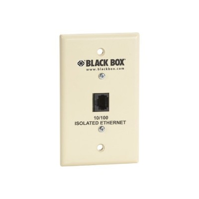 Black Box SP4011A Isolated Ethernet 10 100 Wall plate RJ 45