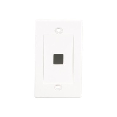 Black Box WPWH 1 5PAK Value Line Wall plate white 1 gang 1 port pack of 5