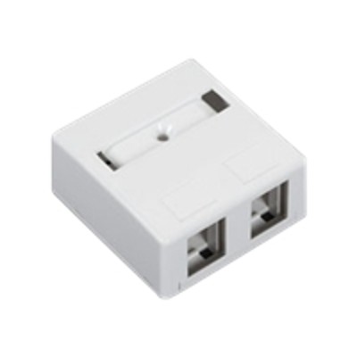 Black Box WP283-R4 Surface mount box - wall mountable - white - 2 ports Black Box WP283-R4 Surface mount box - wall mountable - white - 2 ports