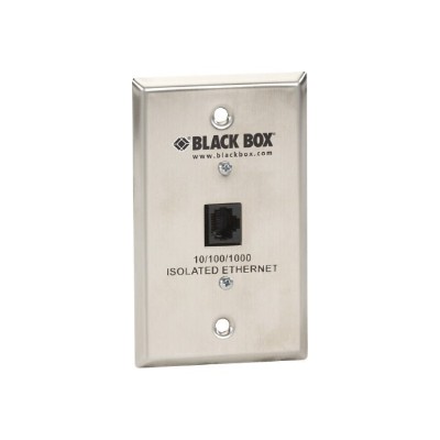 Black Box SP4000A Isolated Ethernet 10 100 1000 Wall plate RJ 45