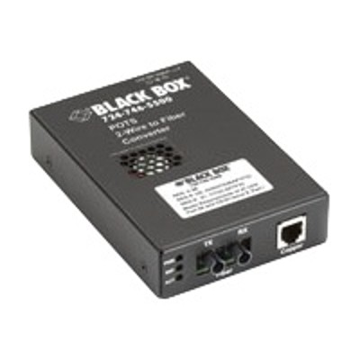Black Box TE160A R2 POTS 2 Wire to Fiber Converter Short haul modem up to 3 miles 1300 nm