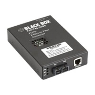 Black Box TE162A R2 POTS 2 Wire to Fiber Converter Short haul modem up to 3 miles 1300 nm