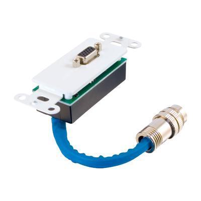 Cables To Go 42064 Rapidrun Hd15 (rgbhv) Wall Plate - Wall Plate - Vga
