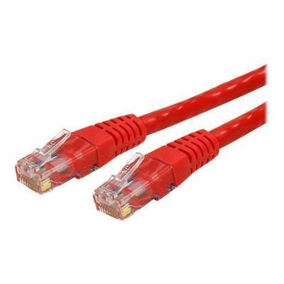 StarTech.com C6PATCH5RD 5ft Cat6 Patch Cable with Molded RJ45 Connectors Red Cat6 Ethernet Patch Cable 5ft UTP Cat 6 Patch Cord