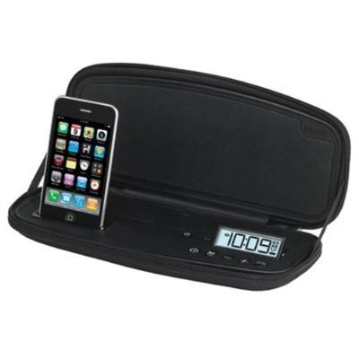iP48 Portable Rechargeable Stereo Alarm Clock for iPhone/iPod