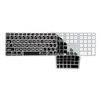 KB Covers LT AK CB Large Type Keyboard Cover LT AK CB Keyboard cover black clear for Apple Keyboard with Numeric Keypad