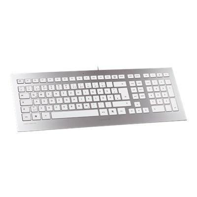 Cherry JK0300EU STRAIT Corded Keyboard USB English US white silver