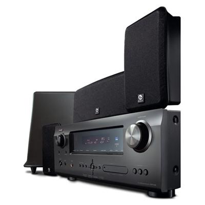 Home Theater System with Denon AV Receiver and Boston Acoustics 5 1 Speaker Package - Refurbished By Denon