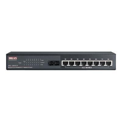 Transition Mil-sm801psc-na Milan Mil-sm801p - Switch - 8 Ports - Managed - Desktop
