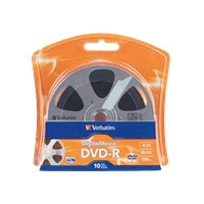 Verbatim 96856 DigitalMovie 10 x DVD R 4.7 GB 8x blister