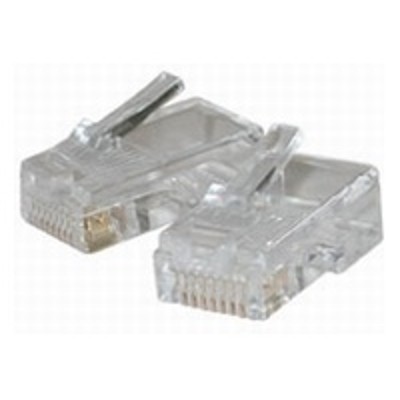 Cables To Go 01939 Modular Plug Network connector RJ 45 M CAT 5 stranded clear pack of 25