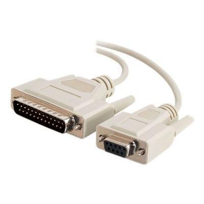C2G 02520 Modem cable - DB-9 (F) to DB-25 (M) - 15 ft - gray C2G 02520 Modem cable - DB-9 (F) to DB-25 (M) - 15 ft - gray