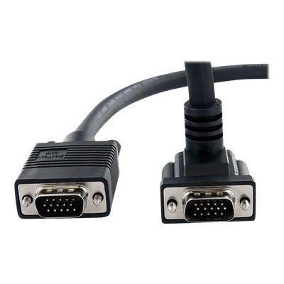 StarTech.com MXT101MMHD6 6 ft High Resolution 90 Degree Down Angled VGA Monitor Cable VGA cable HD 15 M to HD 15 M 6 ft 90° connector black for