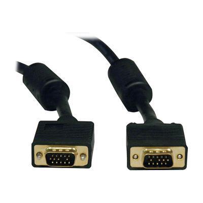 TrippLite P502 001 VGA Coax Monitor Cable High Resolution Cable with RGB Coax HD15 M M 1 ft.