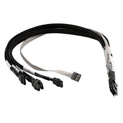 Adaptec 2272300-R SATA / SAS cable - with Sidebands - SAS 6Gbit/s - 4-Lane - 36 pin 4i Mini MultiLane (M) to 7 pin SATA sideband (F) - 2.3 ft Adaptec 2272300-R SATA / SAS cable - with Sidebands - SAS 6Gbit/s - 4-Lane - 36 pin 4i Mini MultiLane (M) to 7 pin SATA sideband (F) - 2.3 ft