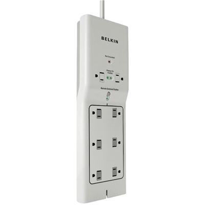 Belkin F7C01008Q Conserve Switch Surge protector output connectors 8 gray white