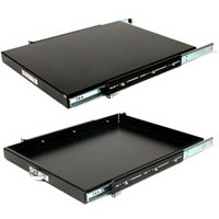 StarTech.com SLIDESHELFD 22in Black Deep Sliding Server Rack Cabinet Shelf