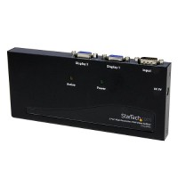 2-Port High Resolution Video Splitter w Built in Booster For Multisync VGA  SVGA Monitors