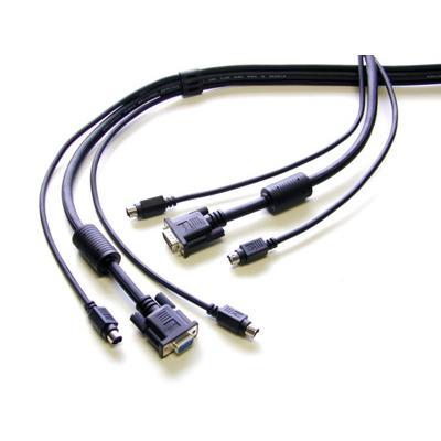 3-in-1 Universal Ps/2 Kvm Cable - Keyboard / Video / Mouse (kvm) Cable - 25 Ft