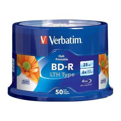 Verbatim 97672 50 X Bd-r - 25 Gb 6x - Ink Jet Printable Surface - Spindle