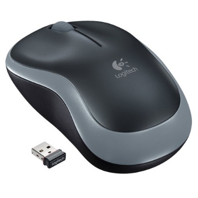 Logitech 910 002225 M185 Mouse optical wireless 2.4 GHz USB wireless receiver swift gray