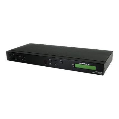 StarTech.com VS440HDMI 4x4 HDMI Matrix Video Switch Splitter with Audio and RS232 Video audio switch desktop